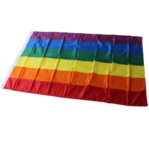 10 Pieces Rainbow Flag Polyester Gay Pride Flag with Brass Grommets Banner Hanging LGBT Flag For ac93ba0d fc56 45be 9ac0 80701efa60be - Lesbian Flag