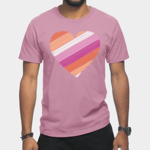 Lesbian Flag Heart