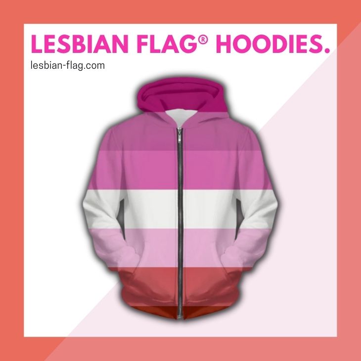 LESBIAN FLAG HOODIES - Lesbian Flag