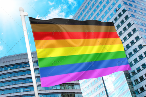 Philadelphia Gay Pride Flag PN0112 2x3 ft (60x90 cm) / 2 Grommets Official PAN FLAG Merch